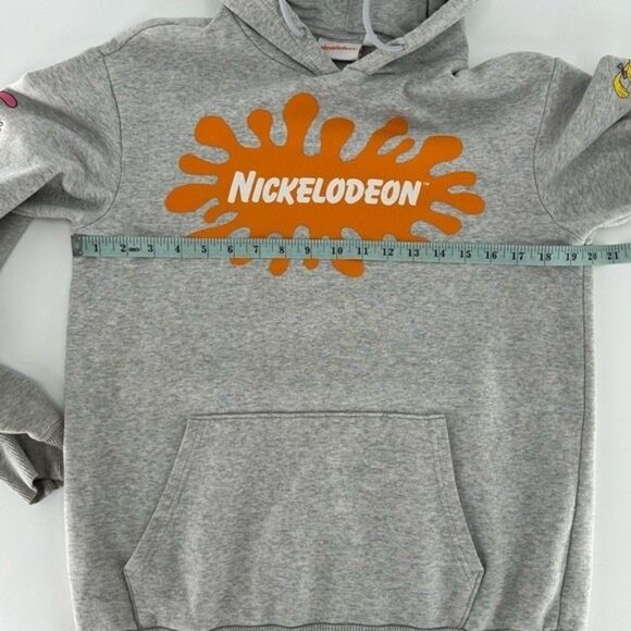Nickelodeon 90's Cartoon Rugrats Ren and Stimpy Pullover Sweatshirt Gray Small - Picture 7 of 12